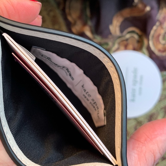 Authentic KATE SPADE LImited Edition leather dots Disney card case - Picture 7 of 8